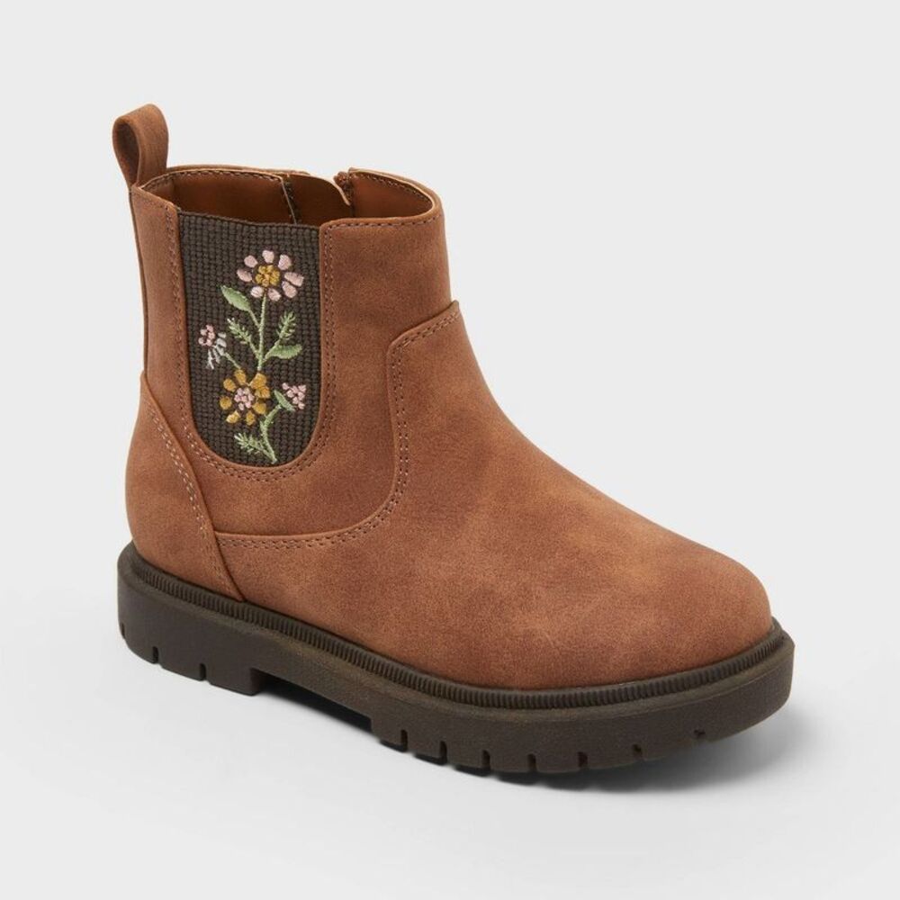 Toddler Soma Embroidered Chelsea Boots - Cat & Jack Brown 10T
